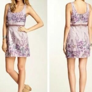 Free People Purple Mini Peplum dress